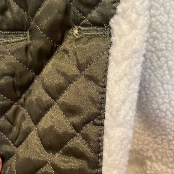 Girls Gap double breasted jacket with shearling interior - Picture 7 of 7